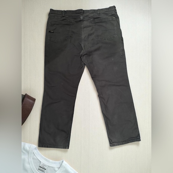 Ariat M4 Mens Rebar Dark Gray Jeans Relaxed Fit Straight Leg Tag Size 46x32 - Picture 2 of 16